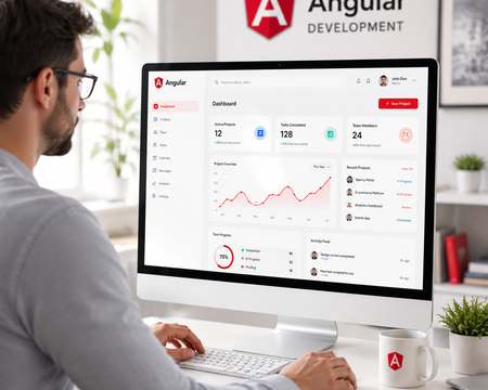 Angular Development delivery illustration