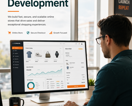 Ecommerce Development delivery illustration