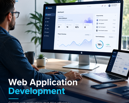 Web Application Development delivery illustration