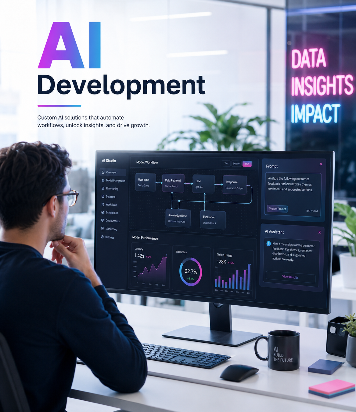 AI developers collaborating